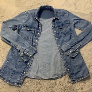 Button down Jean Shirt